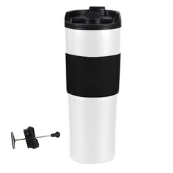 FRENCH PRESS TERMOS 500 ML BEYAZ - 