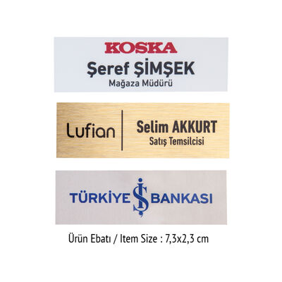 YAKA İSİMLİĞİ C-D ( UV VE SÜBLÜME BASKIYA UYGUN) - 1